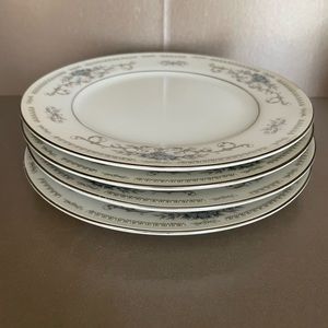 Wade Fine‎ Porcelain China Diane (4) 6 1/2" Bread & Butter Dessert Plates